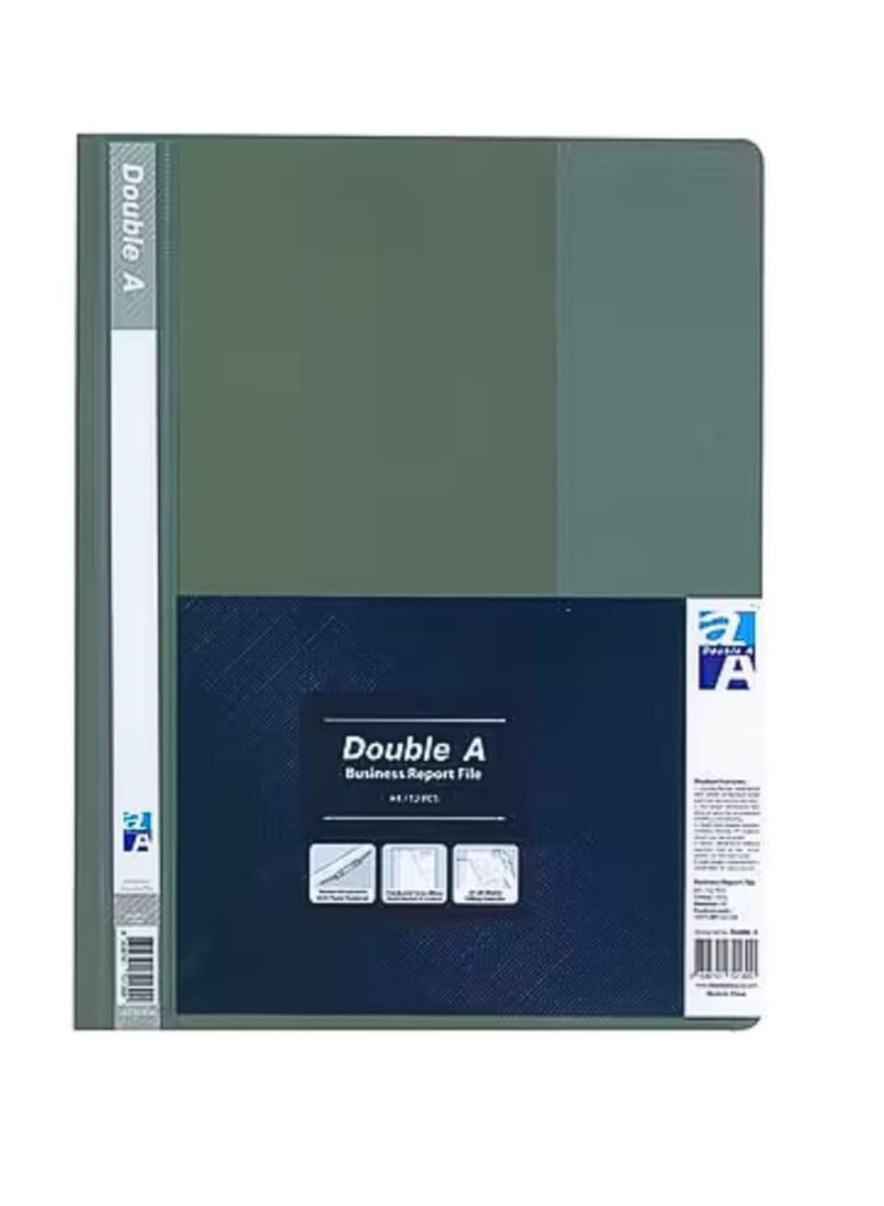 Report File A4 Grey, Clear Front Report Covers Project File For School Office Pack of 6 - Image 3