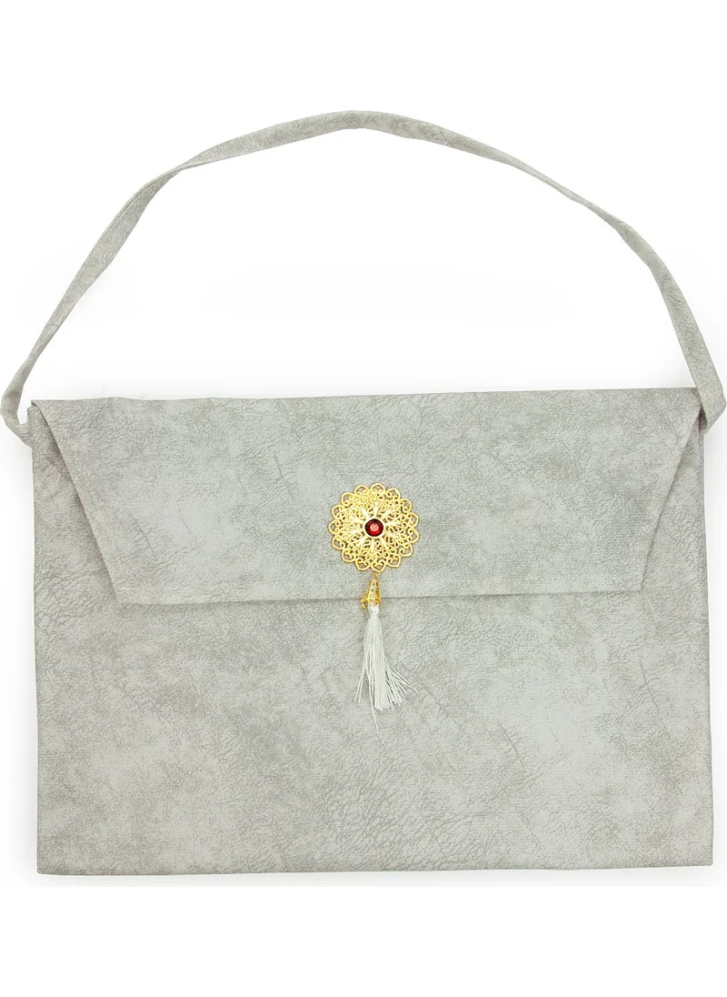İhvan Ihvan Nubuck Mosque Size Quran Carrying Bag White