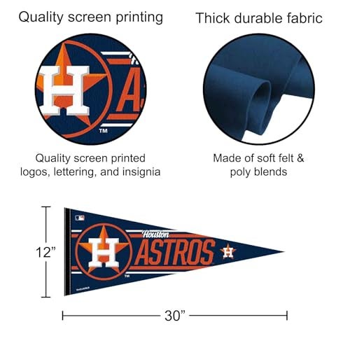 WinCraft Houston Astros Large Pennant - Image 2