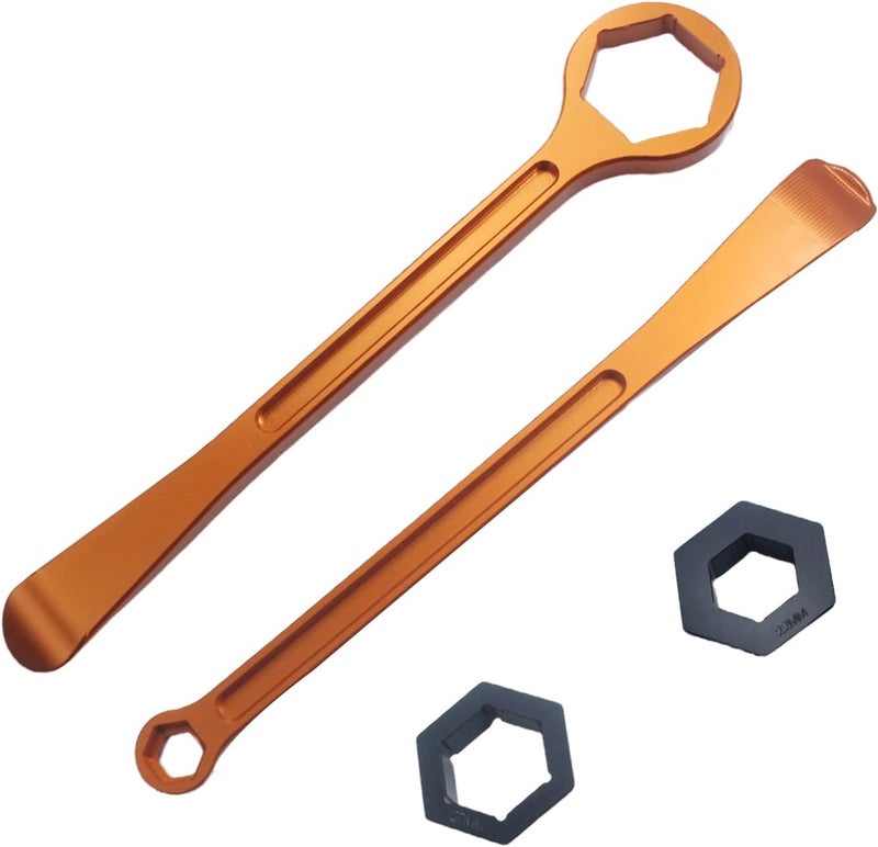 Adsspro Motorcycle Tyre Iron Tool Kit with Hex Wrench and Spanner for Tire Change - Image 1