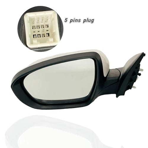 VMDCcdz Left Driver Side Mirror Compatible with 2011-2013 Kia Optima Rear View Mirror With In-housing Signal Light, Manual Folding Power Glass Non-Heated - Image 2