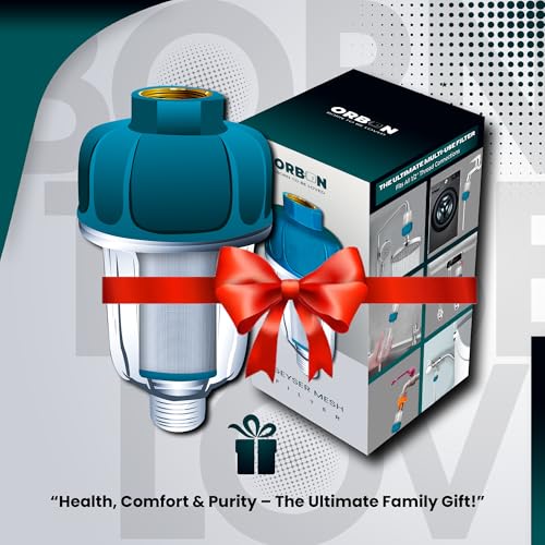 ORBON 40µm Inline Geyser Water Heater Filter for Whole House | Geyser Inlet Sediment Cleaner | Portable Mesh Filter for Under Sink | 1/2'' MNPT+FNPT | 1 Unit - Image 5