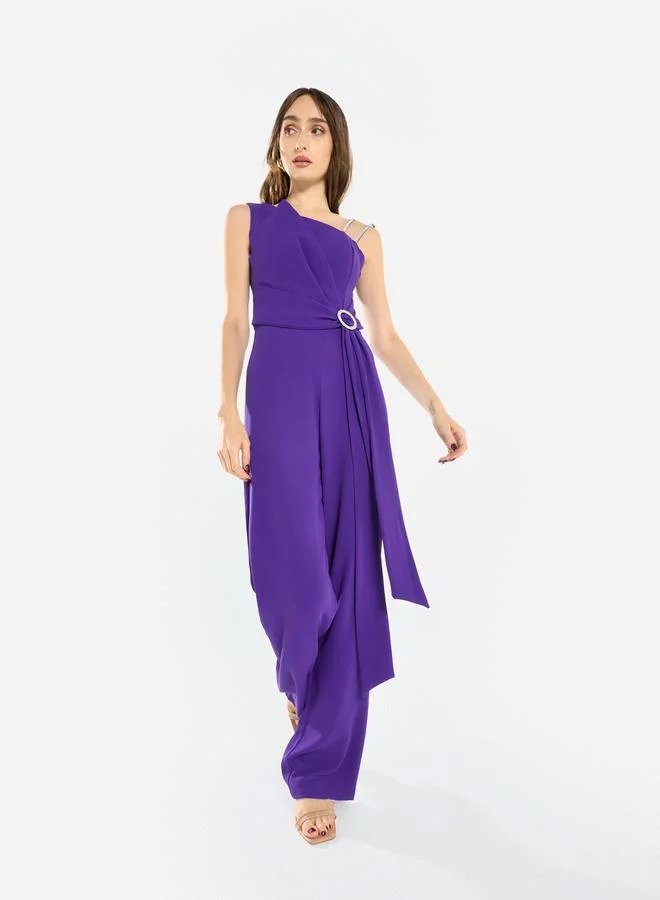 هاوس اوف مودا جمبسوت بكتف واحد وتصميم غير متماثل