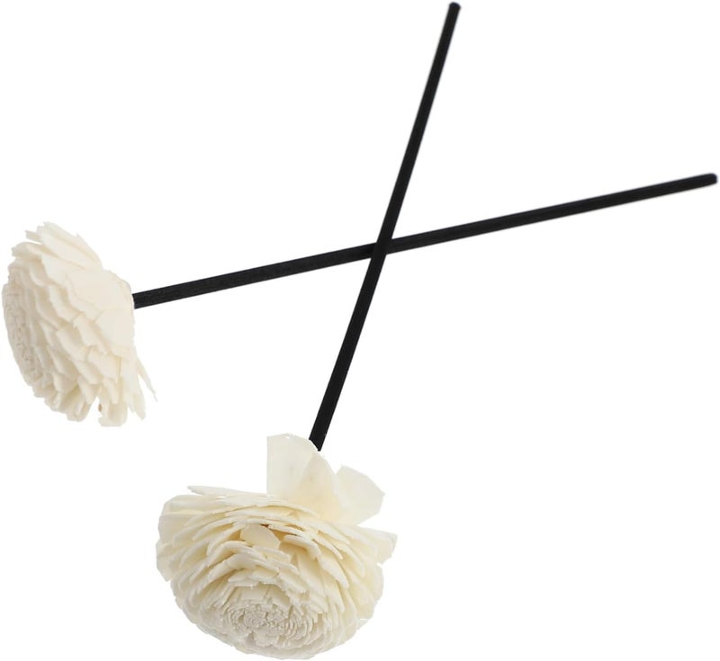 Cabilock 2Pcs Aroma Rattan Sticks with Chrysanthemum Flowers Essential Oil Diffuser Rods for Home Fragrance Release Suitable for Living and Bedroom Aromatherapy - Image 1