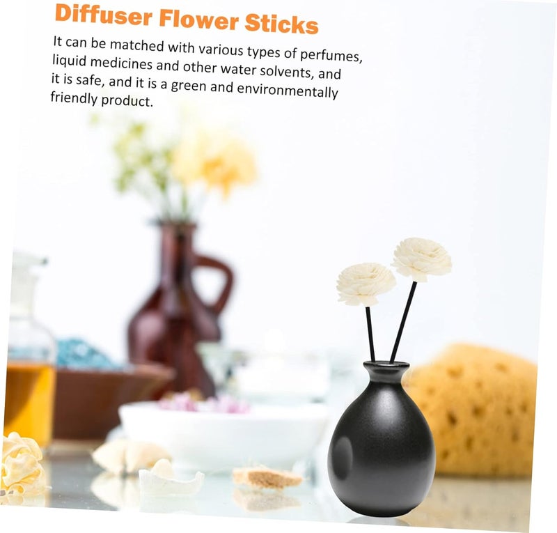 Cabilock 2Pcs Aroma Rattan Sticks with Chrysanthemum Flowers Essential Oil Diffuser Rods for Home Fragrance Release Suitable for Living and Bedroom Aromatherapy - Image 5