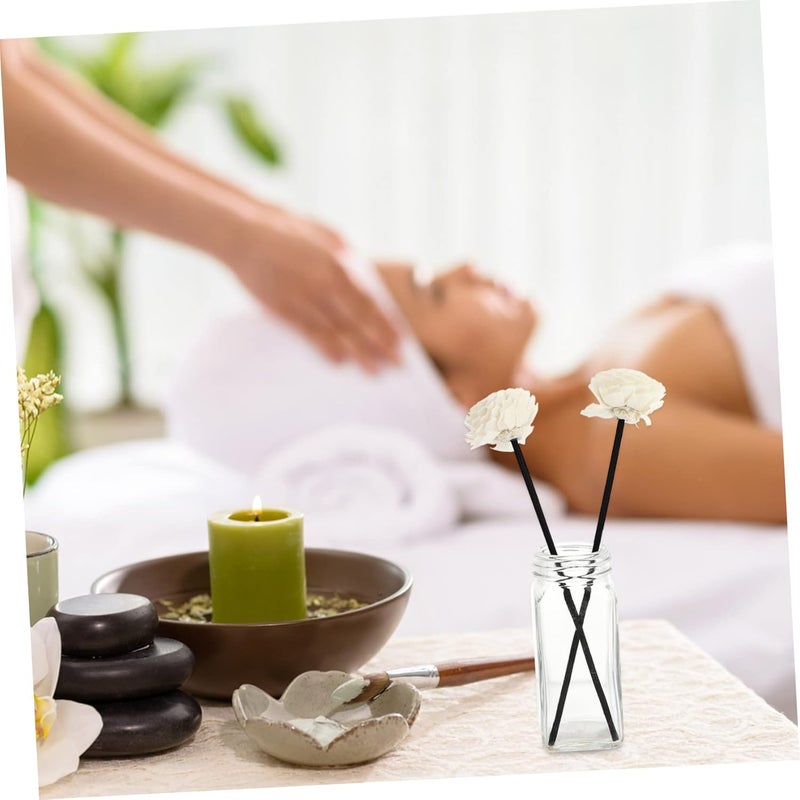 Cabilock 2Pcs Aroma Rattan Sticks with Chrysanthemum Flowers Essential Oil Diffuser Rods for Home Fragrance Release Suitable for Living and Bedroom Aromatherapy - Image 3