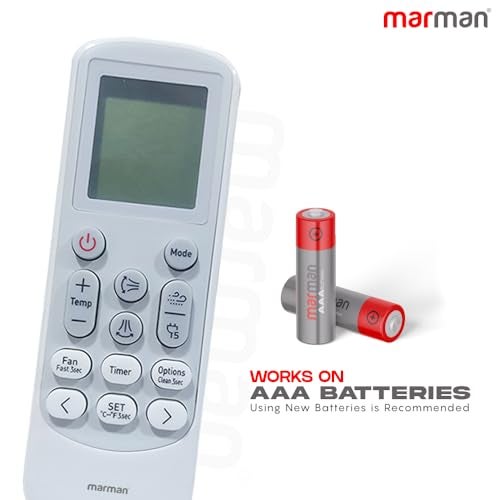 marman® Compatible with Samsung AC Remote Original Model 144E Suitable for 1 | 1.5 | 2 Ton Split and Window Air Conditioner - Match Remote Keys Exactly to Replicate Genuine Remote Function - Image 3