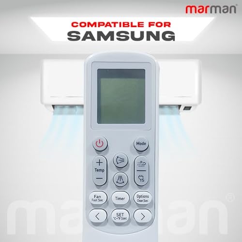 marman® Compatible with Samsung AC Remote Original Model 144E Suitable for 1 | 1.5 | 2 Ton Split and Window Air Conditioner - Match Remote Keys Exactly to Replicate Genuine Remote Function - Image 2