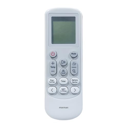 marman® Compatible with Samsung AC Remote Original Model 144E Suitable for 1 | 1.5 | 2 Ton Split and Window Air Conditioner - Match Remote Keys Exactly to Replicate Genuine Remote Function - Image 1