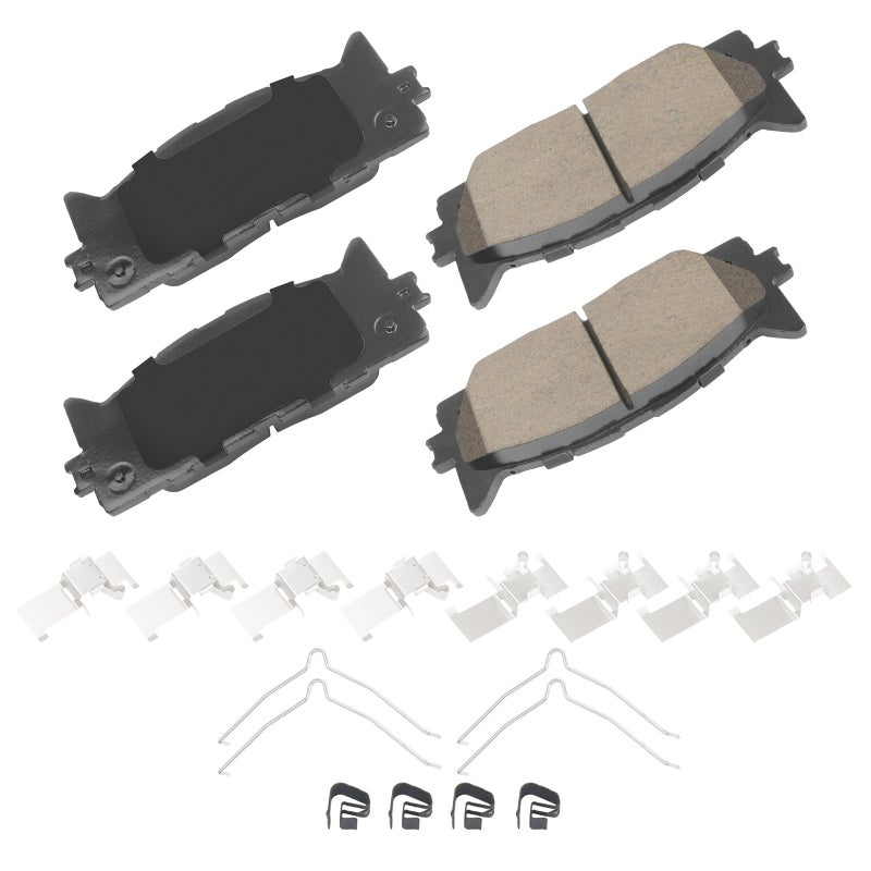 Ceramic Front Brake Pads Set Compatible with 20082018 Toyota Avalon20072017 Toyota Camry20072018 Lexus ES35020132018 Lexus ES300hAutomotive Replacement Brake Pads FrontReliable Braking Power