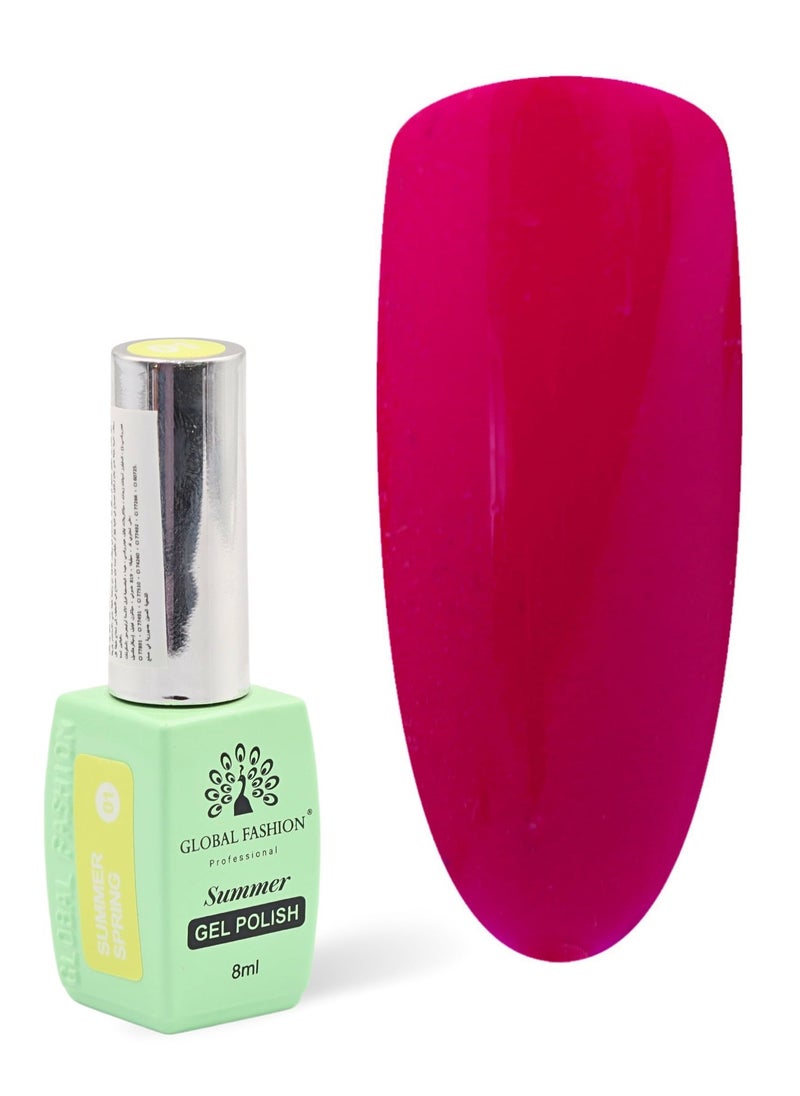GLOBAL FASHION Gel Polish Summer/Spring 8ml, 26  - Image 1