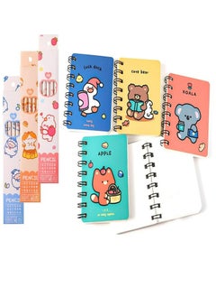 Oasisgalore Oasisgalore 24pcs Mini Animals Notepads Carton Pocket Notebooks with Wooden Pencils 