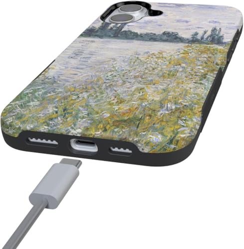 Casely iPhone 16 Plus Case Monets Summer Landscape The Met Museum Bold Protective Design Compatible with MagSafe - Image 3