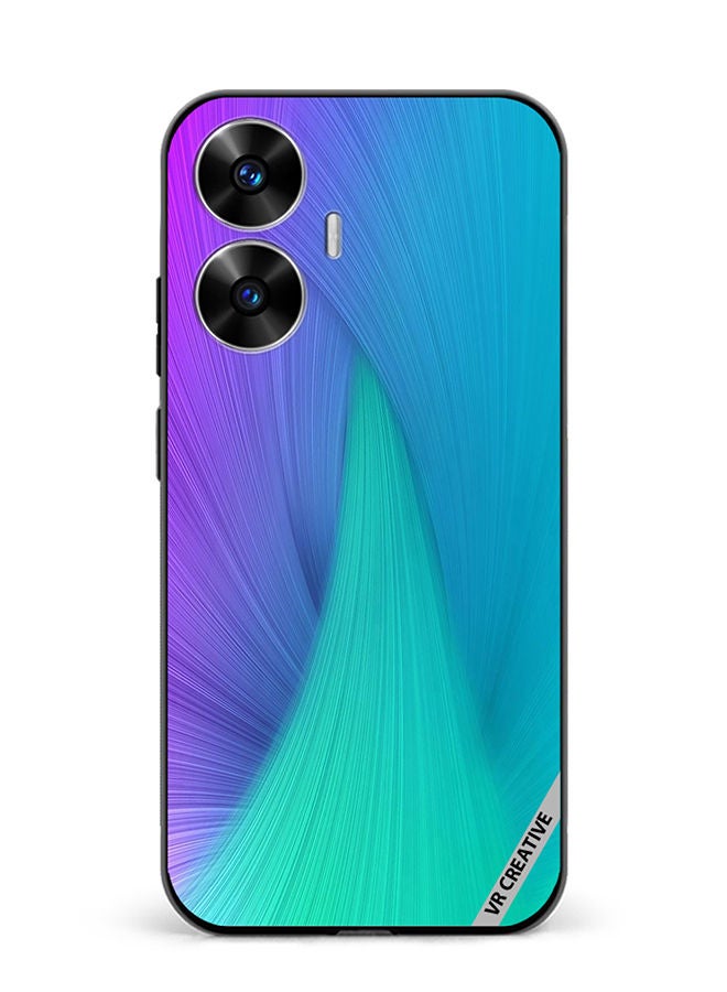 VR CREATIVE Protective Case Cover For Realme C55 Layers Design Multicolour - Image 1