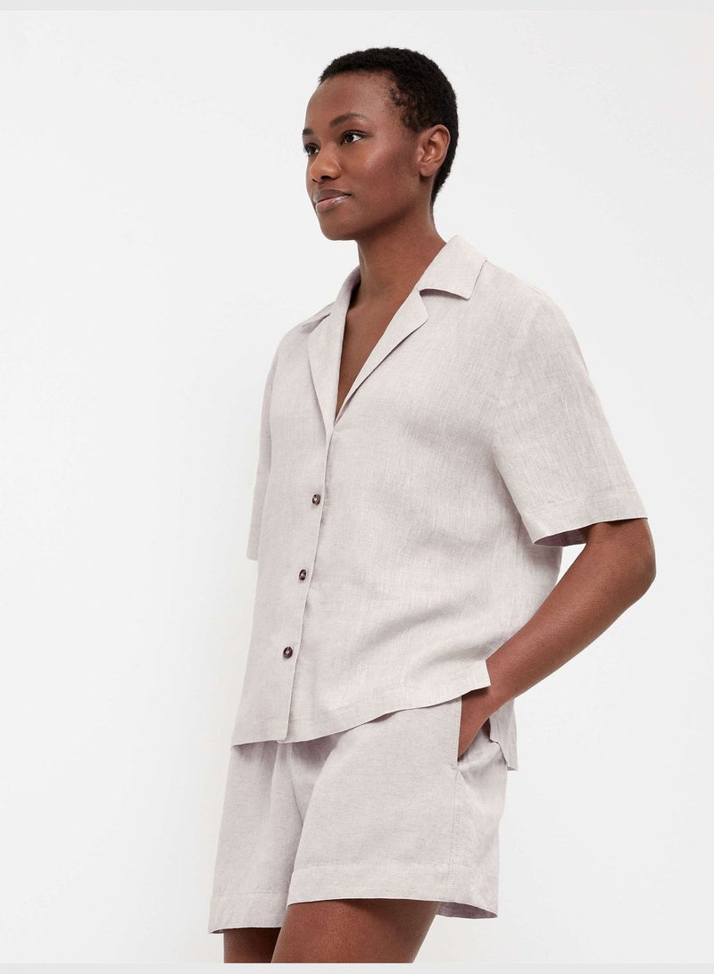 oysho 100% linen shirt - Image 1