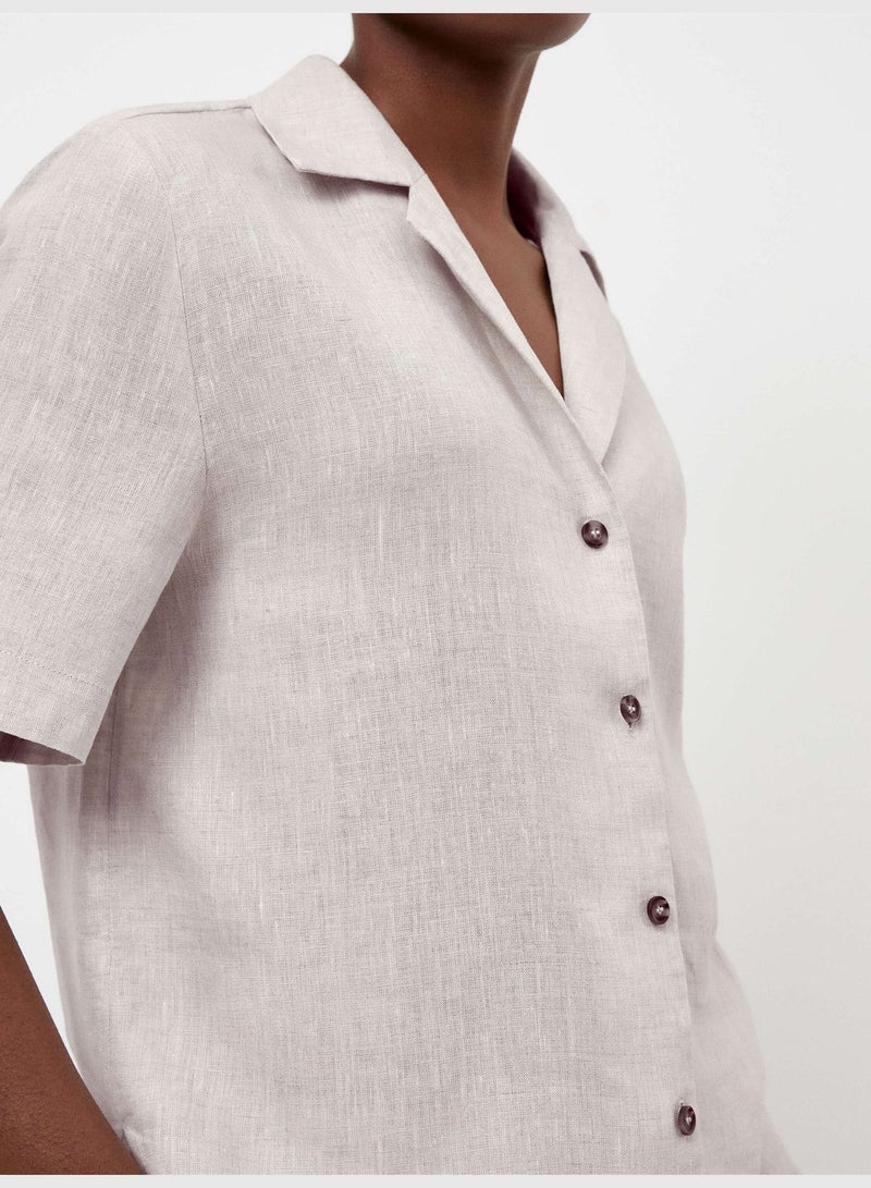 oysho 100% linen shirt - Image 5