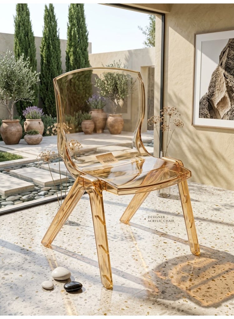 Kids Transparent Acrylic Chair – Multi Color - Image 1