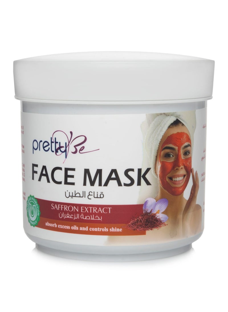 Pretty Be Clay Mask With Saffron Extract Deeply Cleanses and Removes Skin Pigmentation  600 ml