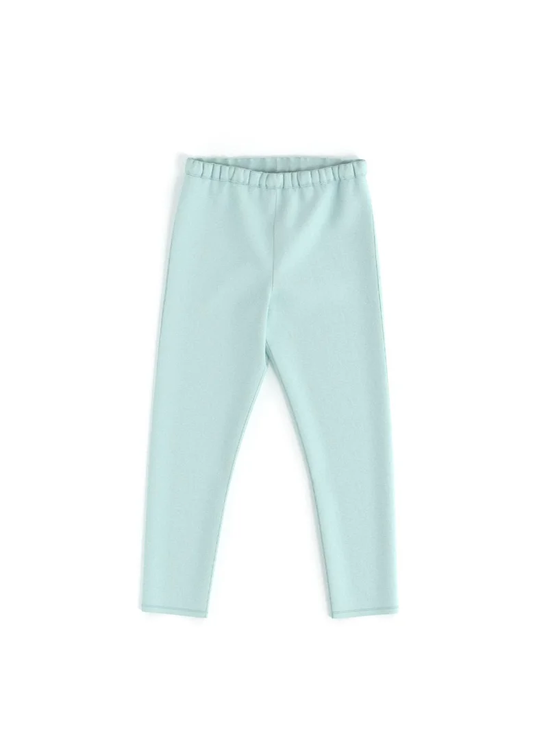 Nautinati Nautinati's Girls' Cotton Pack of 2 Solid and All-over Cherry Print Leggings