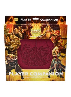 Arcane Tinmen Dragon Shield Rpg Player Companion: Blood Red Durable And Sturdy Dice Tray & Player Storage Box Tabletop Rpg Ttrpg Dungeons And Dragons Dnd D&D (At50014)  - Image 1