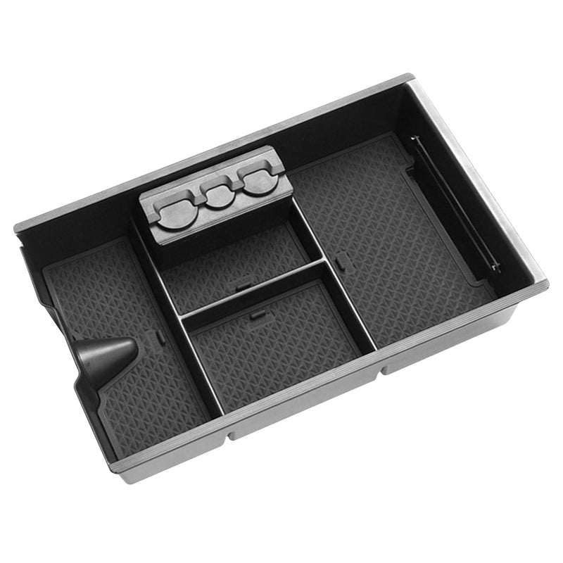 Jaronx For Dodge RAM Center Console Organizer Storage Box for Dodge RAM 1500 20092018 and 25003500 20102018Armrest Organizer Tray  Coin Holder Full Console wBucket Seats ONLY