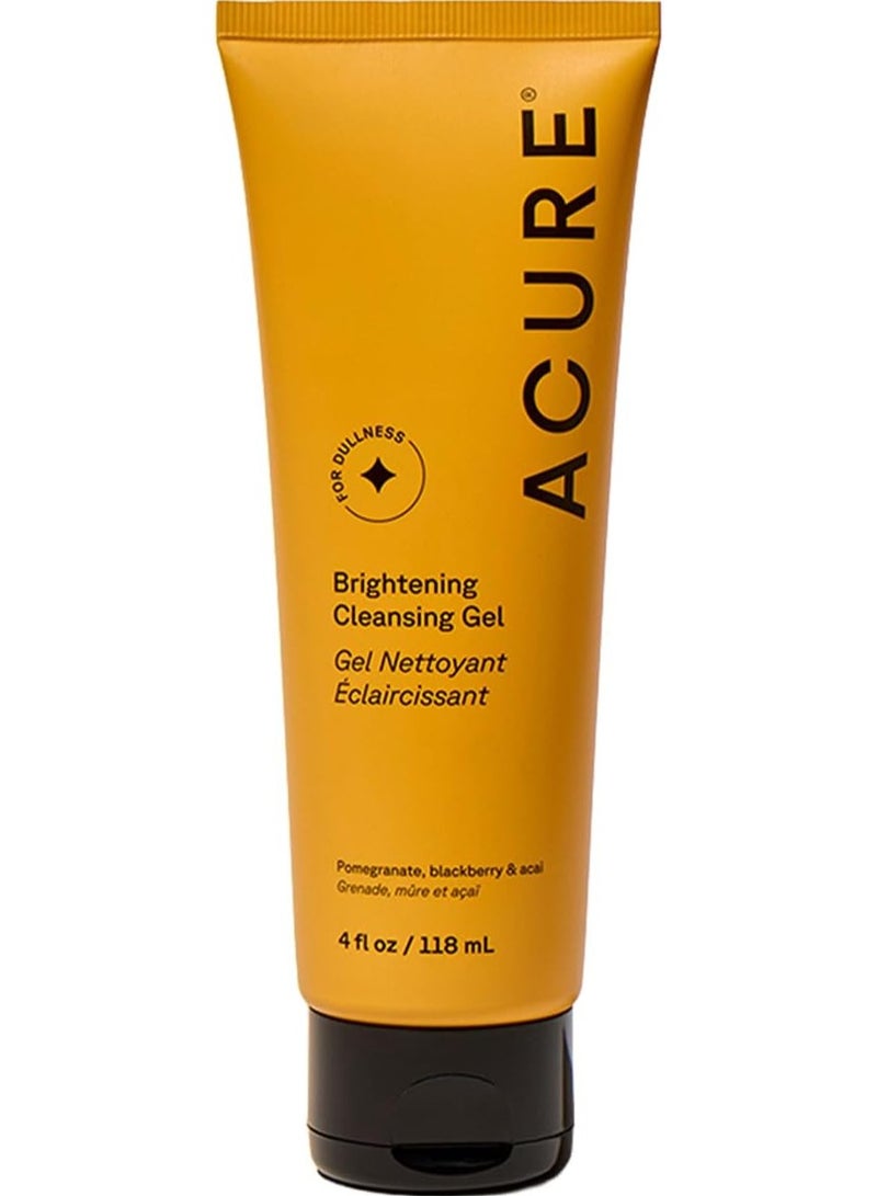 أكيور جل التنظيف والتفتيح ACURE، الرمان والتوت الأسود والتوت الآساي، 4 أونصة سائلة (118 مل) - Image 1