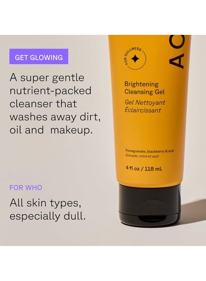 أكيور جل التنظيف والتفتيح ACURE، الرمان والتوت الأسود والتوت الآساي، 4 أونصة سائلة (118 مل) - Image 2