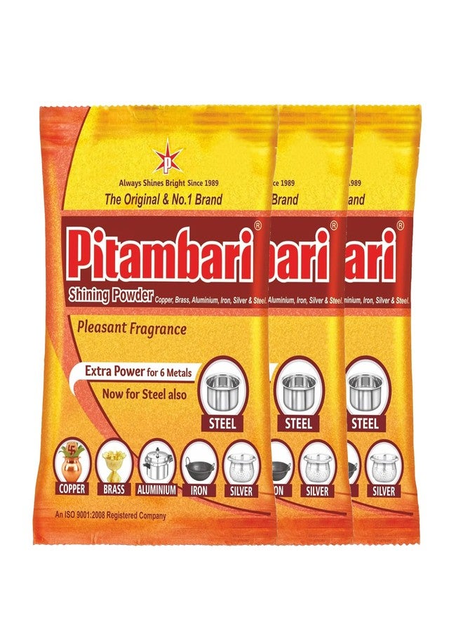 Pitambari Shining Powder - 200g (Pack of 3) - Image 1