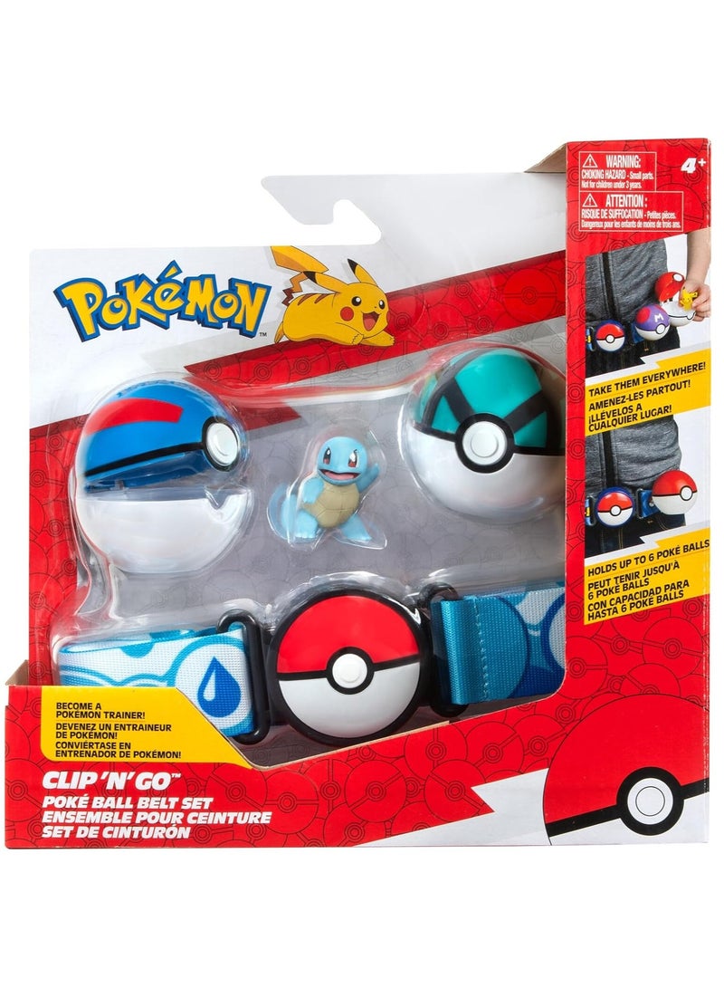 Pokemon Pokemon Clip 'N Go Squirtle Poke Ball Belt Set - Image 1