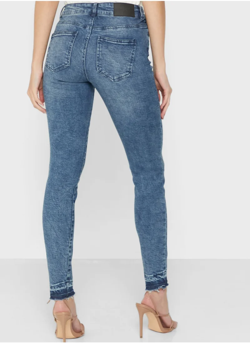 VERO MODA Faded Skinny Jeans