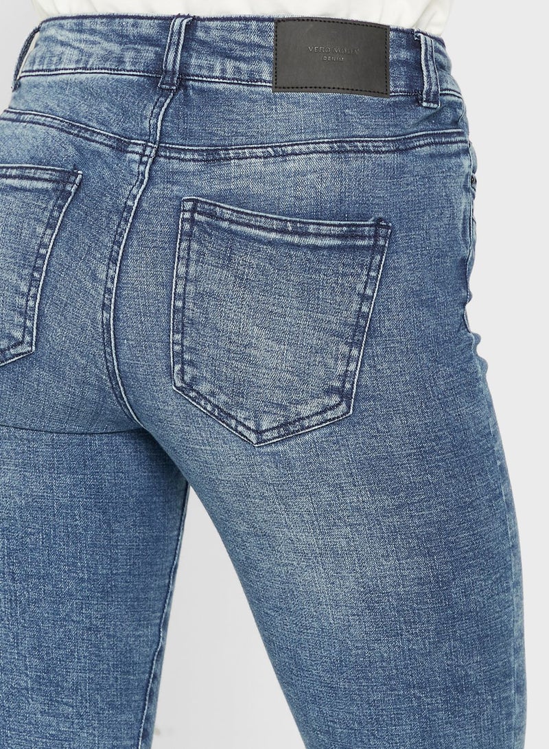 VERO MODA Faded Skinny Jeans  - Image 4