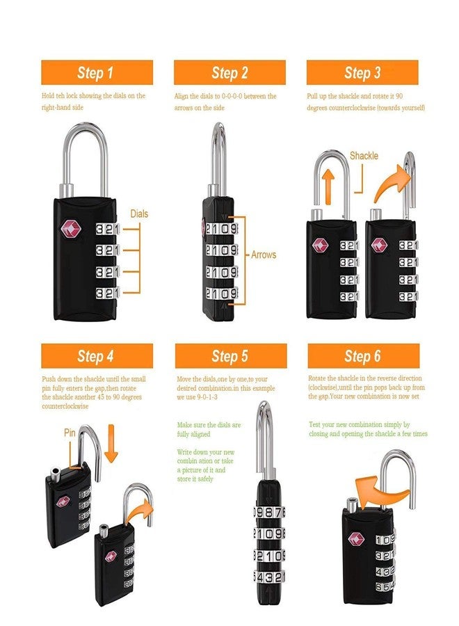 Bigbro 4 Digit Luggage Lock Best for International Travelling Approved by Avaiable in (Color May Vary) - Image 4