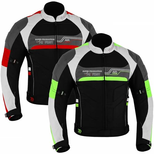 PROFIRST Motorcycle Jacket Men's Riding Textile Racing Motorbike Biker CE Armored Waterproof Jackets (as1, alpha, l, regular, regular, Green) - Image 1