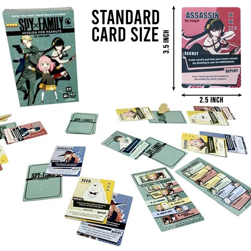 كيس لعبة لوحية KESS Spy X Family: Mission for Peanuts، من 3 إلى 5 لاعبين، مناسبة للعب في الأماكن المغلقة، للأعمار من 10 سنوات فما فوق، مدة اللعب من 20 إلى 30 دقيقة، مستوحاة من المانغا والأنمي الياباني. - Image 2