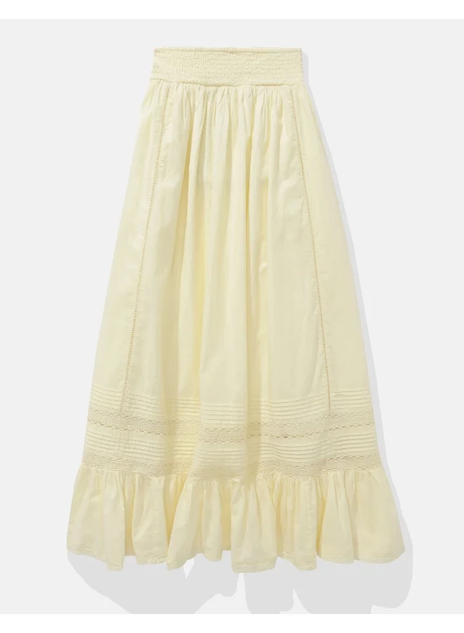 American Eagle AE Pintuck Maxi Skirt