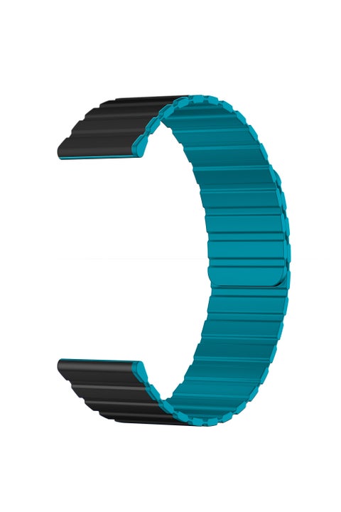 Kieslect 22MM Black+Blue Magnetic Strap