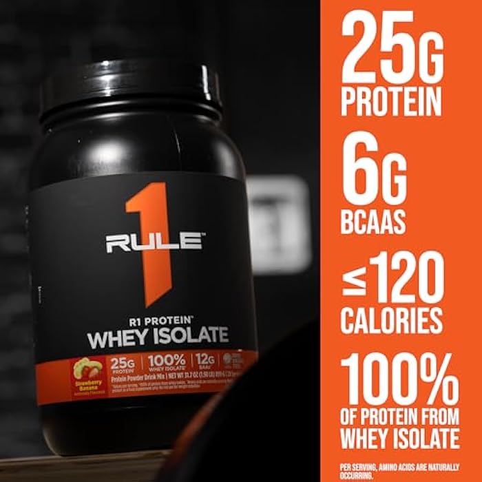 Rule 1 Proteins Rule 1 R1 Protein Whey Isolate - with 25g Protein & 6g BCAA Exclusively from Isolated & Hydrolyzed Sources for Workout Recovery (1 Pound*, Vanilla Creme) - Image 5