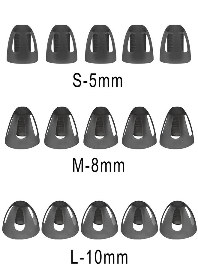 Anico Smokey Hearing Aid Open Domes Ear tips for ReSound Sure Fit Style RIC RITE and Open Fit BTE Hearing Amplifier with Cleaning tools Brush Cleaner and Carry Case (Smokey, Large) - Image 5