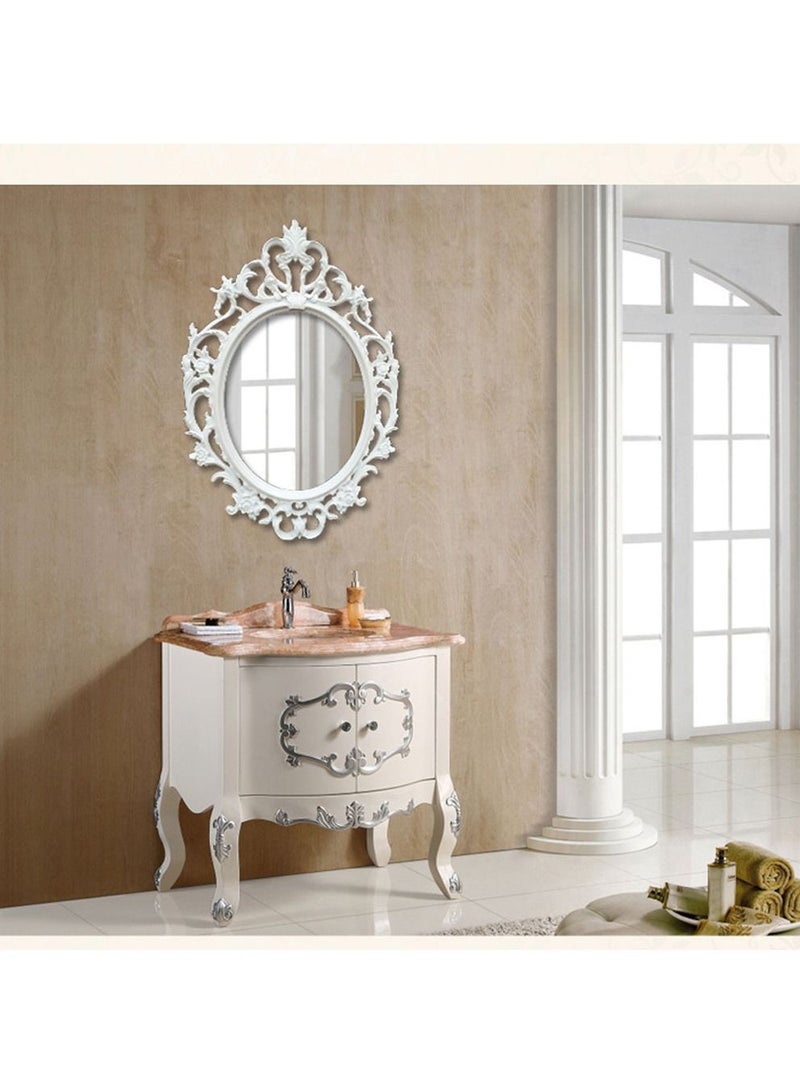 FFD Wall Hanging Mirror Makeup Mirror Dressing Living Room Kitchen Bedroom Or Hallway French Country Decor For Table Top Or Wall Hanging Display - Image 2
