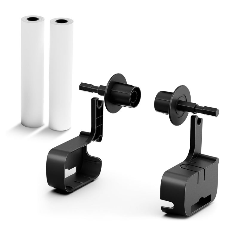 Phomemo M08F Printer Holder & 2 Rolls US Letter 8.5"x11" Thermal Paper, Portable Desktop Printer Accessory Supplies for Travel, Home, Office (Only Holder and Roll Paper) - Image 1