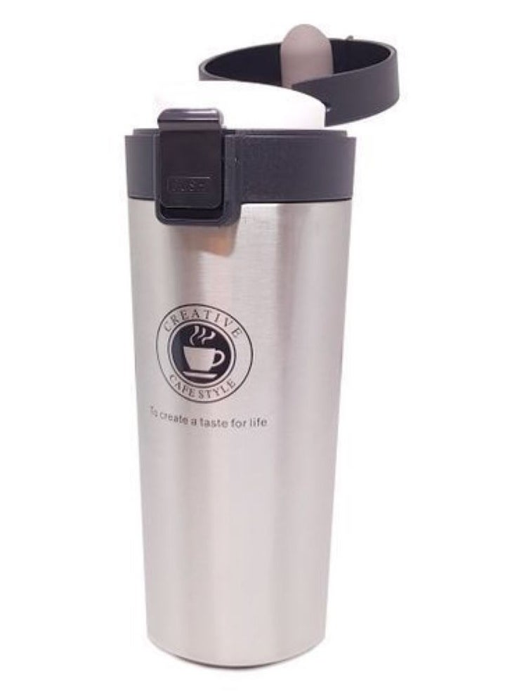 Generic - 380ml Thermal Mug and Flask, Vacuum-Insulated Stainless Steel 304 Thermal Bottle for Tea and Coffee, Retains Heat, Suitable for Travel, Hot and Cold Beverages, and Perfect for Kids and Infants. Features a Leak-Proof Design, Making It a Great Gift for Outdoor, Office - Image 1