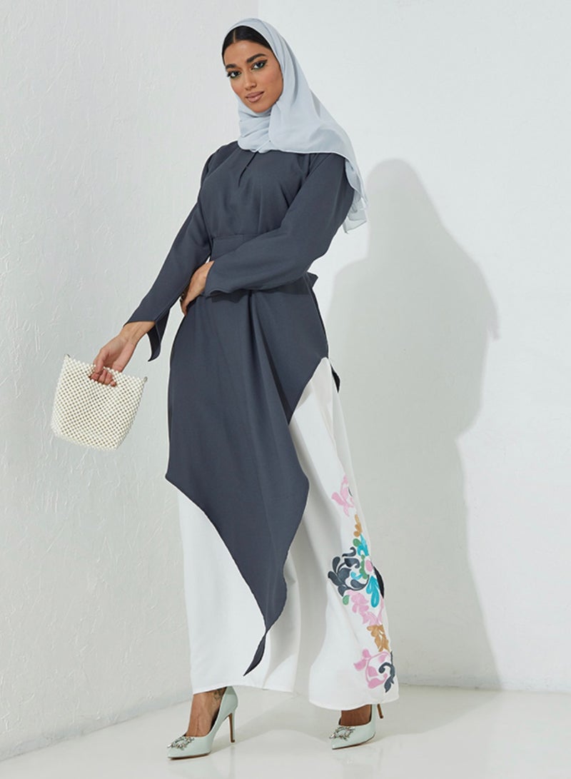 Rosette Abaya motifs abaya  - Image 1