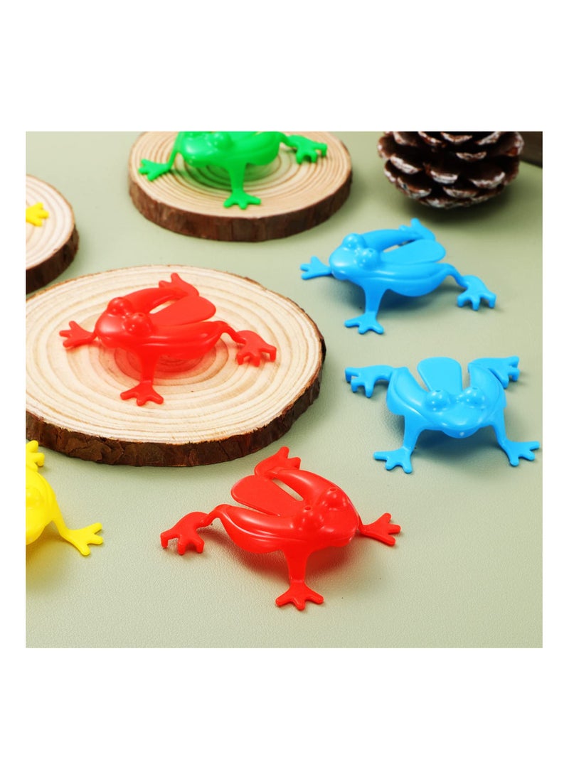 Generic - Jumping Frog Toy Set - 50 Colorful Finger Pressing Bouncing Frogs for Kids' Birthday Party Favors, School Events, Halloween Fun - Perfect for Boys and Girls! - Image 1