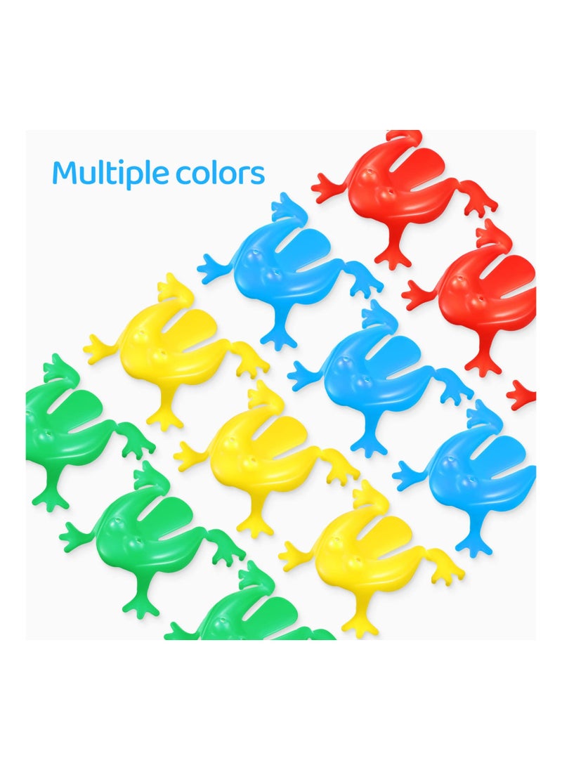 Generic - Jumping Frog Toy Set - 50 Colorful Finger Pressing Bouncing Frogs for Kids' Birthday Party Favors, School Events, Halloween Fun - Perfect for Boys and Girls! - Image 1