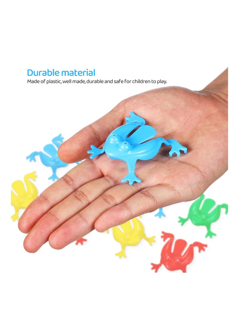 Generic - Jumping Frog Toy Set - 50 Colorful Finger Pressing Bouncing Frogs for Kids' Birthday Party Favors, School Events, Halloween Fun - Perfect for Boys and Girls! - Image 1
