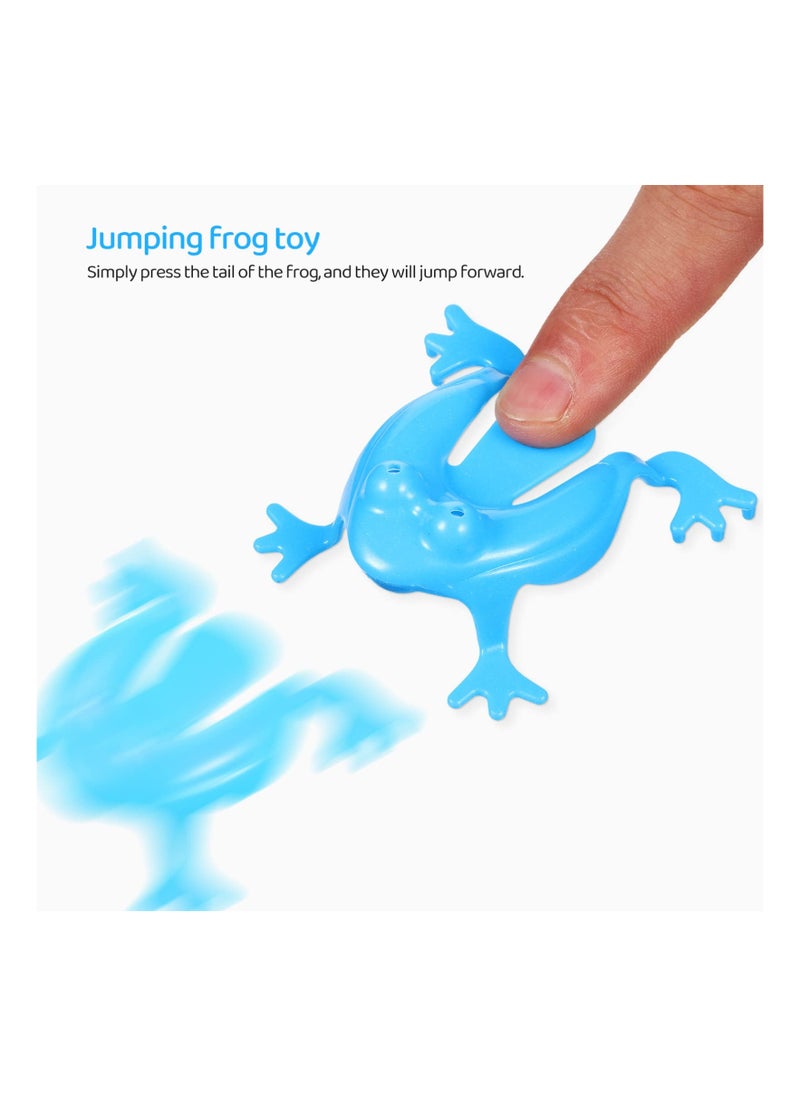 Generic - Jumping Frog Toy Set - 50 Colorful Finger Pressing Bouncing Frogs for Kids' Birthday Party Favors, School Events, Halloween Fun - Perfect for Boys and Girls! - Image 1
