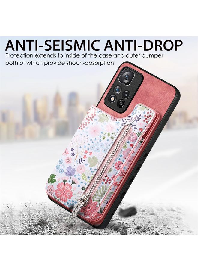 اس-توب جراب خلفي لهاتف Redmi Note 9 Pro Max بتصميم كلاسيكي مع سحاب ومحفظة - Image 5