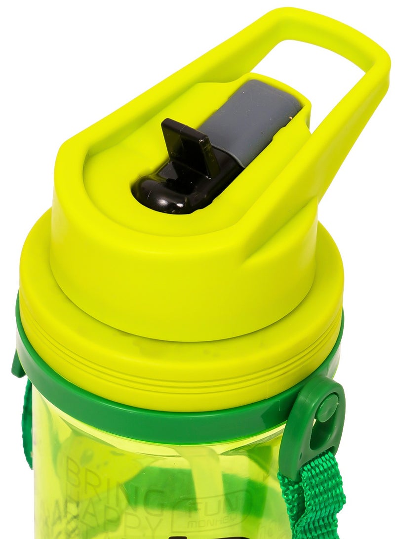 Eazy Kids زجاجة ماء للأطفال 500 مل مع قشة - أخضر - Image 3