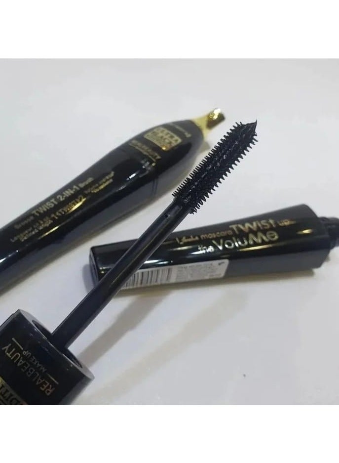 ريال بيوتي مسكرة اكثر سواد مكثفة ومطول للرموش لون أسود - Image 2