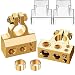 COROTC Battery Terminal Connectors 04810 Gauge AWG Battery Terminal Positive Negative Battery Terminals with 2 Clear Covers and Shims Battery Connectors for Car Marine Truck Motorcycle - Image 2